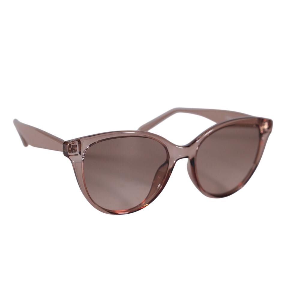 Salvatore Ferragamo Round Cat Eye Sunglasses-Transparent Sand/Sand Gradient-NWT - Picture 5 of 11